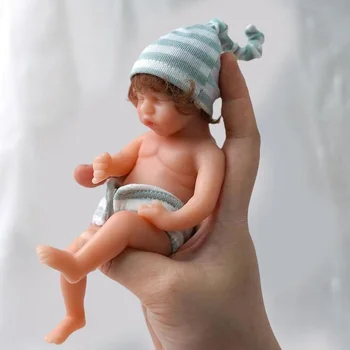 Реалистична кукла за новородено бебе, силикон цялото тяло, сладко малко дете, мини-момиче, предпочитан подарък, подарък на приятел, мека мультяшная кукла-пъзел