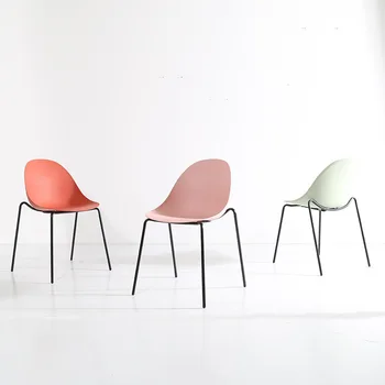 Ресторант Nordic Dining Chair: Модерен, Лесен За вашата Почивка, Творчески Изделия от Желязо, Столове в европейския американски стил