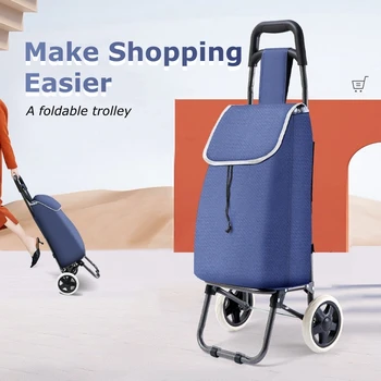 Сгъваема чанта за количка на количка за пазаруване, голямо множество на тъканта, ръчна чанта Bolsas от еко-плат, чанта за количка за супермаркет