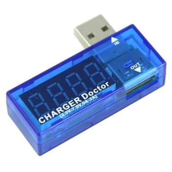 Цифров USB Мобилен Мощност кабел за зареждане ток, напрежение, Тестер Метър Мини USB зарядно устройство за д-р волтметър амперметър LED дисплей